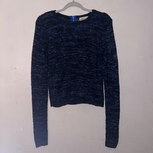 Hollister crop sweater longer sleeve sweater